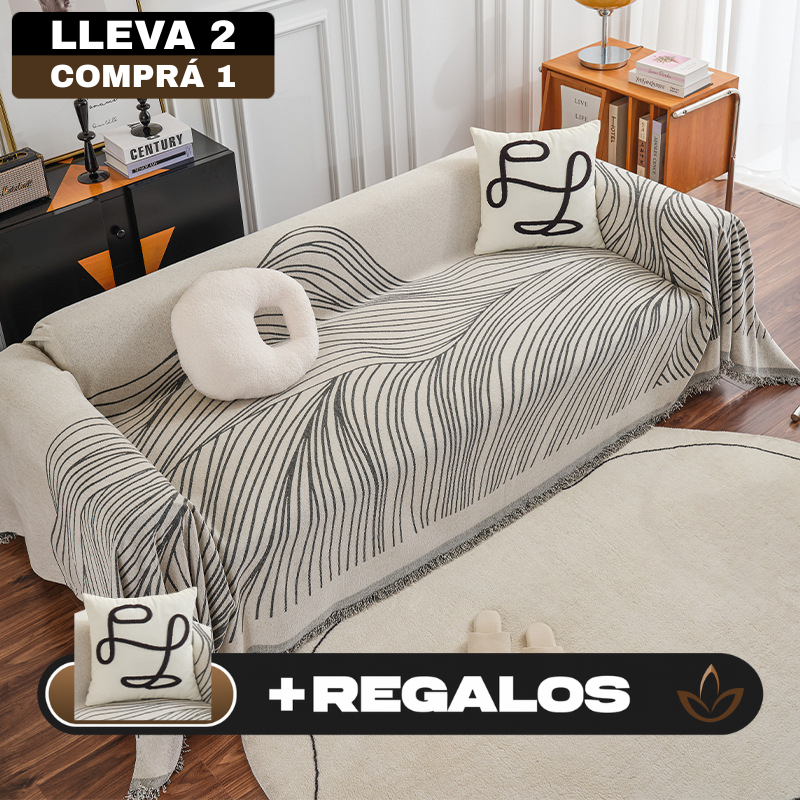 [Pagás 1, Te Llevás 2] Funda para Sofá (¡Ligereza y Encanto que Transforman tu Sofá!) + REGALO: 2 Almohadones